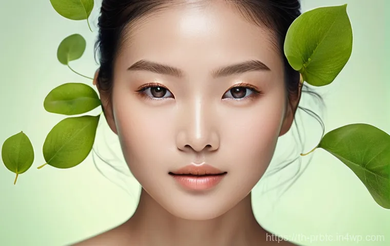 프로바이오틱 스킨케어와 장 건강의 관계 - **Gut-Skin Axis: Inner Health, Outer Radiance**
A serene young Thai woman, mid-20s, with excepti...
