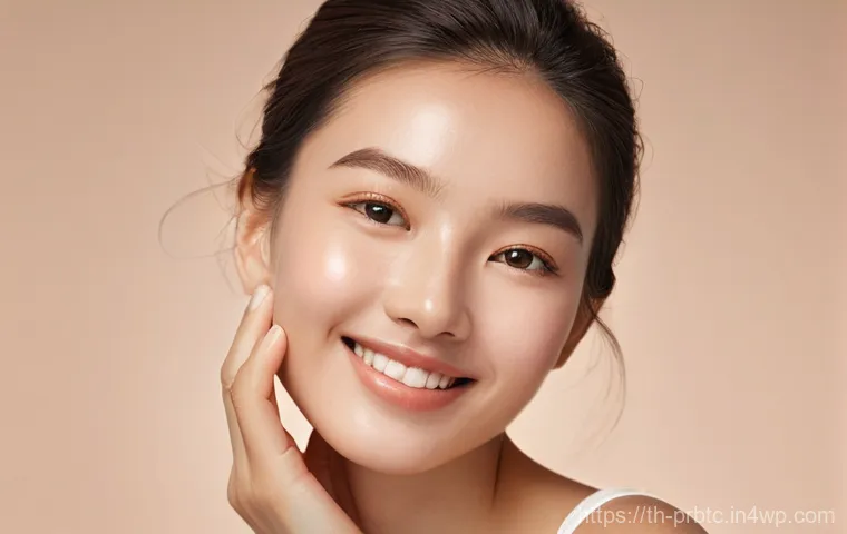 프로바이오틱 스킨케어의 전후 변화 사례 - **Prompt 1 (Before Probiotic Skincare):**
    A close-up portrait of a young woman (20s-30s) with a ...